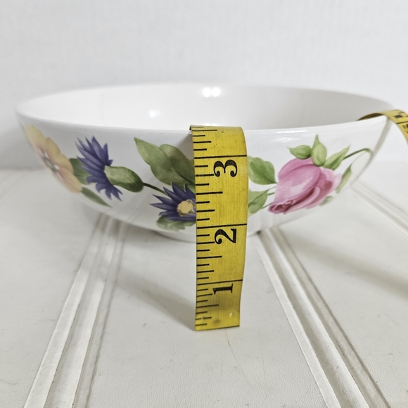 Pfaltzgraff Bowl Emma White Floral Round Vegetable Serving Dish Replacement - Picture 9 of 11